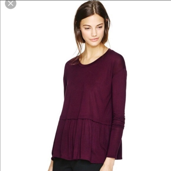 BNWT Aritzia Wilfred Descartes Long Sleeve Shirt Top in Hush